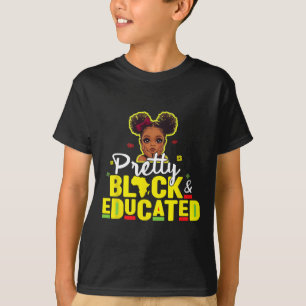 Camiseta Niña Bonito Negra Y Educada Reina Chica Negra Su