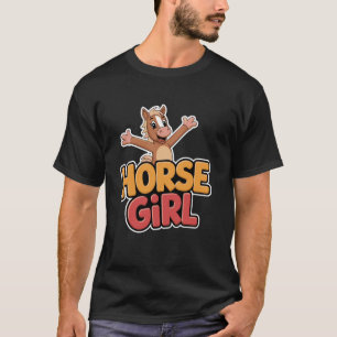 Camiseta Niña Caballo Ropa De Caballos Para Niños Juventud