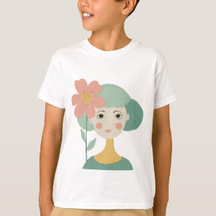 Camiseta niña con flores