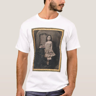 Camiseta Niña con una cesta de las flores (40319)