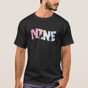 Camiseta Niña Cumpleaños Perro Lindo De 9 Años Cumple 9