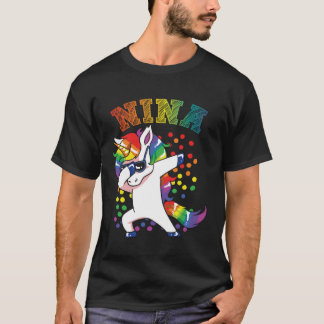 Camiseta NIna Dabbing Unicorn