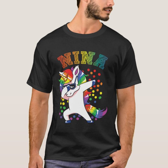 Camiseta NIna Dabbing Unicorn (Anverso)