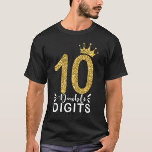 Camiseta Niña de 10 años Doble dígito Cumpleaños 10º cro