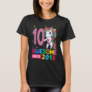 Camiseta Niña de 10 años Unicornio usando hilo dental para 