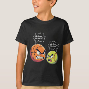 Camiseta Niña de bosquejo suave mujer hija ella me ama más