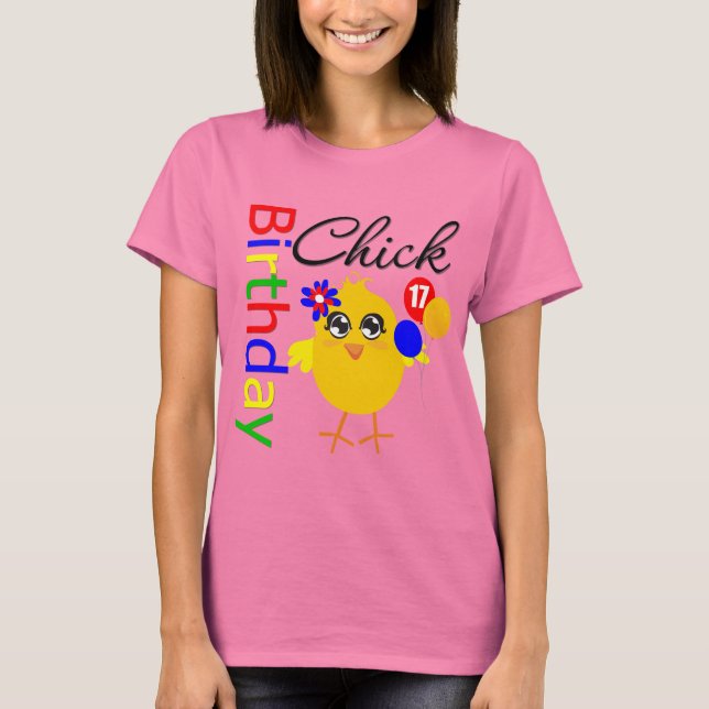 Camiseta Niña de cumpleaños de 17 años (Anverso)