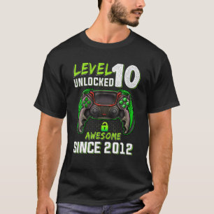 Camiseta Niña de cumpleaños sin llave de nivel 10 asombrosa