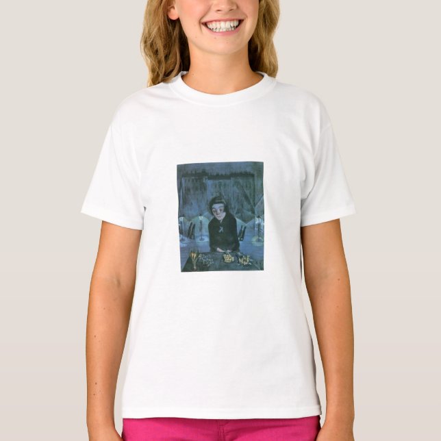 Camiseta Niña de Flor Canalizada (por Walter Gramatté) (Anverso)