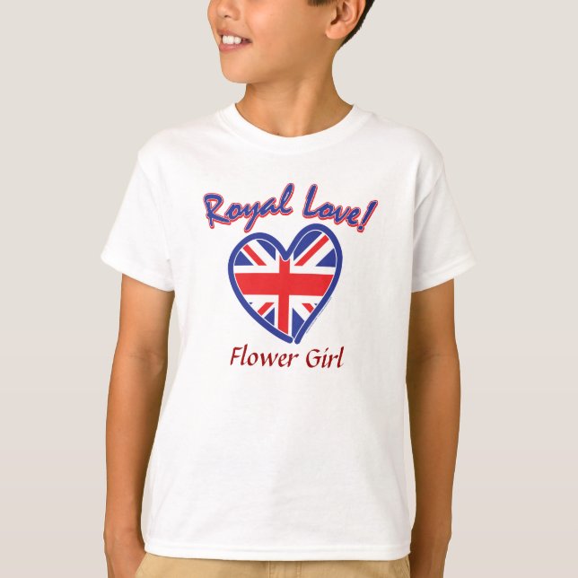 Camiseta Niña de flores/Boda real (Anverso)