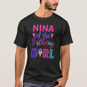 Camiseta Nina De La Abuela Chica De Cumpleaños Crema De Hie