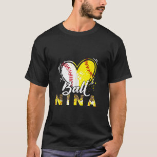 Camiseta Nina de los dos deportes de béisbol de béisbol de 