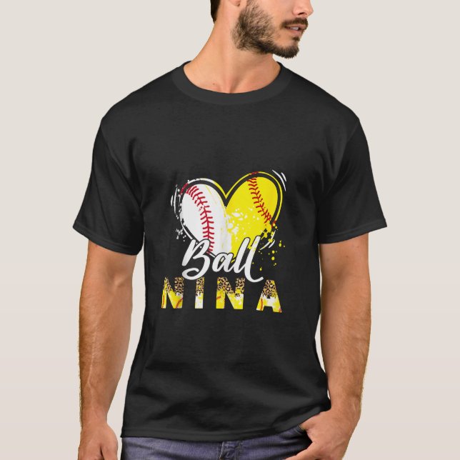 Camiseta Nina de los dos deportes de béisbol de béisbol de  (Anverso)