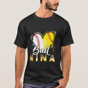 Camiseta Nina de los dos deportes de béisbol de béisbol de 