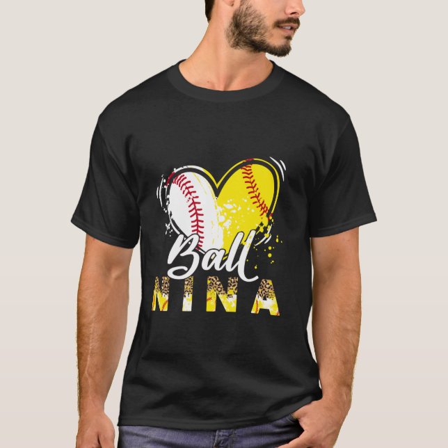 Camiseta Nina de los dos deportes de béisbol de béisbol de  (Anverso)