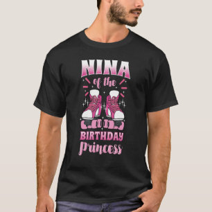 Camiseta Nina de los patines de ruedas de la princesa de cu