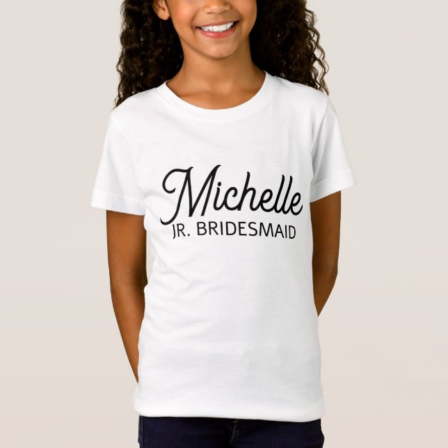 Camiseta Niña de novias junior personalizada (Anverso)