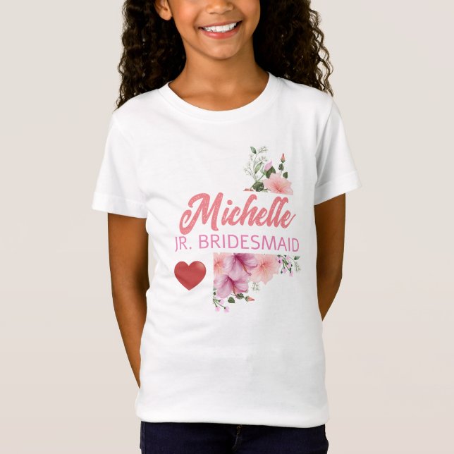Camiseta Niña de novias junior personalizada (Anverso)