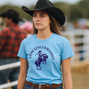 Camiseta Niña De Rodeo En Plantilla De Caballo