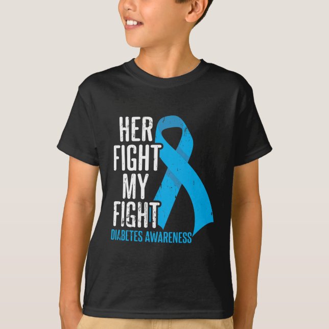 Camiseta Niña diabética apoya la sensibilización de la fami (Anverso)