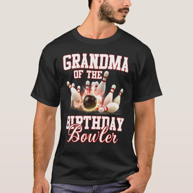 Camiseta Niña Fiesta De Boliche De Cumpleaños Abuela De La  (Anverso)