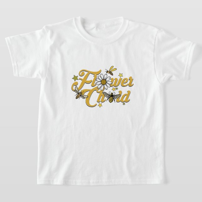 Camiseta Niña Flor Amor zumbido: Estrellas de abejas con bu (Distribución)