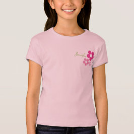 Camiseta Niña flor con nombre - Chicas muñeca bebé