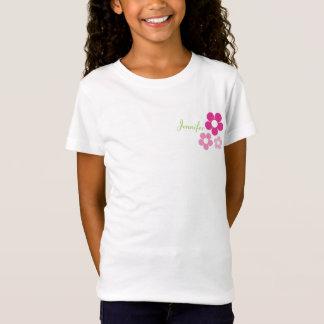 Camiseta Niña flor con nombre - Chicas muñeca bebé