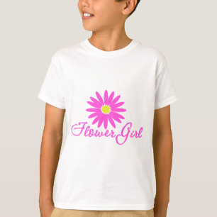 Camiseta Niña Flor Daisy/ Rosa