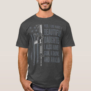 Camiseta Niña Gun Shovel Alibi - Divertida Mamá Papá Chiste