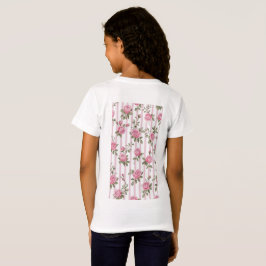 Camiseta Niña Hada Corona de Flor Dulce en Vestido Rosa