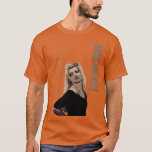Camiseta Nina Hagen Marrón Vintage retro