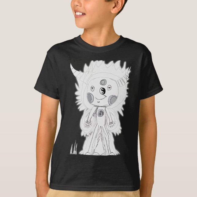 Camiseta Niña iluminada del guardián de la luna (Anverso)