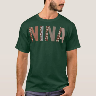 Camiseta Nina Leopard Print Mom Cute Día de la Madre Funny 