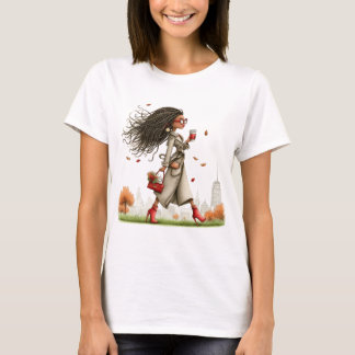 CAMISETA NIÑA LINDÍSIMA Y CAPRICHOSA CON TEMA DE OTOÑO