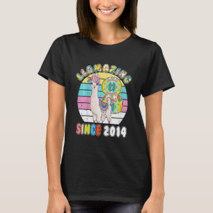 Camiseta Niña Llama Niños 8 Años Llamazing Alpaca Cumpleaño