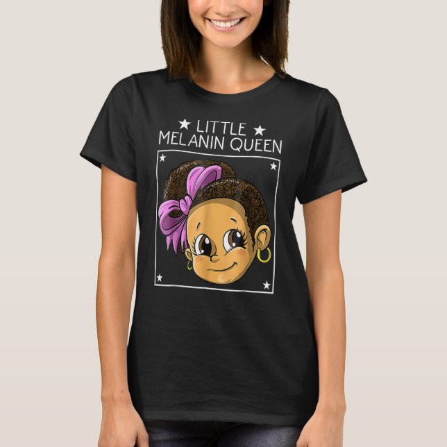 Camiseta Niña Melanin Black History Magic (Anverso)