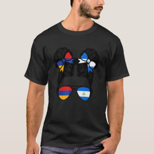 Camiseta Niña mitad armenia mitad nicaragüense Armenia Niño