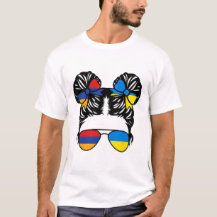 Camiseta Niña mitad armenia mitad ucraniana Armenia Niños E