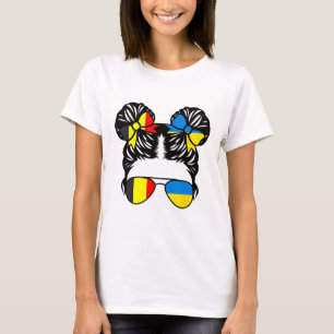 Camiseta Niña mitad belga mitad ucraniana Bélgica Niños Her