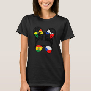 Camiseta Niña mitad boliviana mitad checa Bolivia Niños