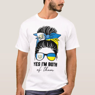 Camiseta Niña mitad guatemalteca mitad ucraniana Guatemala