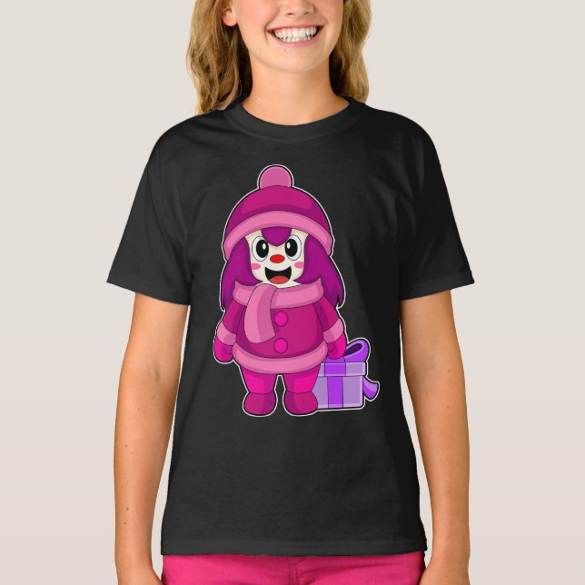 Camiseta Niña Navidad Invierno (Anverso)