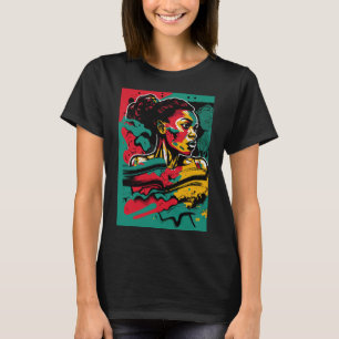 Camiseta Niña Negra Magia Melanin Afro Queen Black Girl Pri