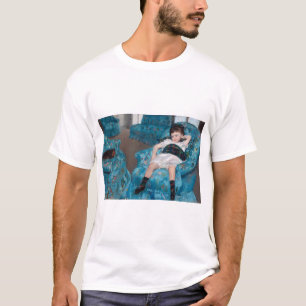 Camiseta Niña pequeña en un sillón azul, Cassatt