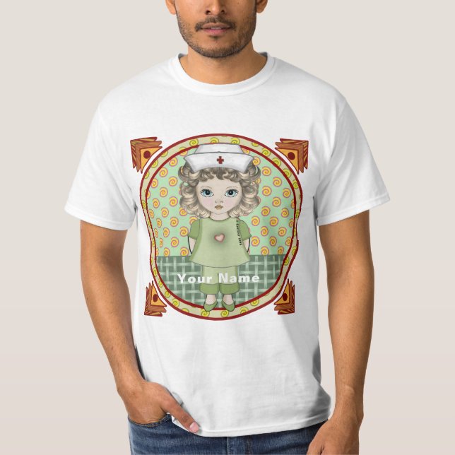 Camiseta Niña pequeña enfermera (Anverso)