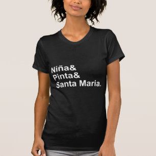 Camiseta Nina Pinta Santa María   Barco de Cristóbal Colón