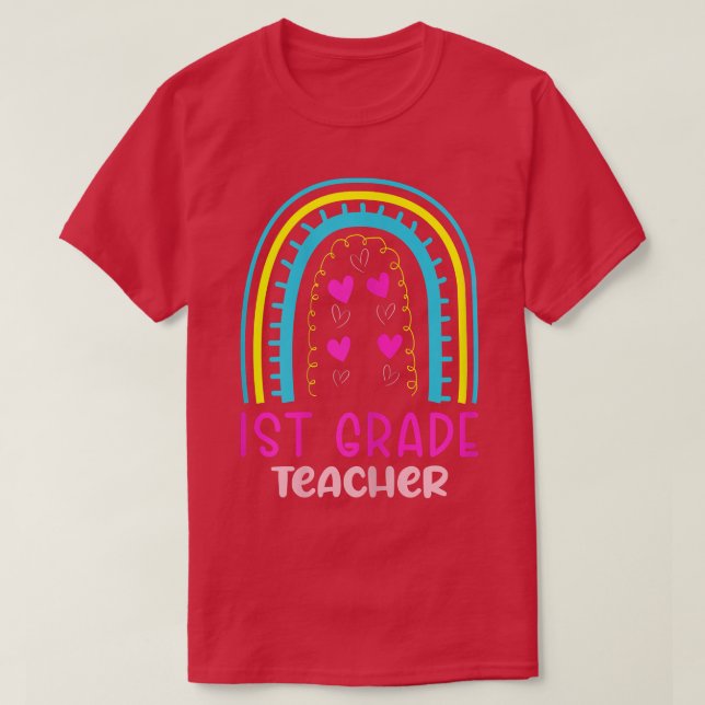 Camiseta Niña preescolar con educación preescolar en el arc (Diseño del anverso)
