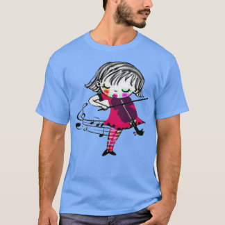 Camiseta Niña que toca el violín tschirt
