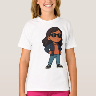 Camiseta Niña Segura con Ropa Urbana – Chica Valiente